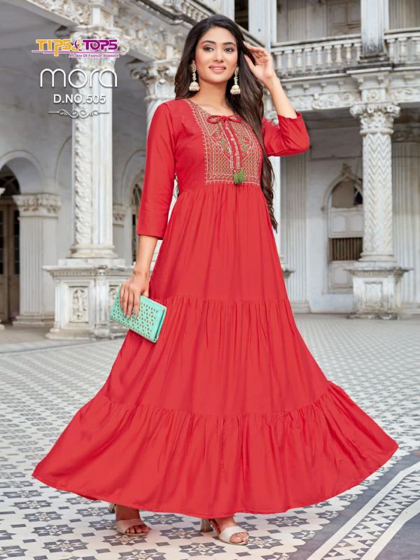 Tips & Tops Mora 5 Party Wear Long Gown Collection